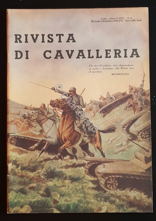 Militaria Rivista Di Cavalleria - N. 6 Novembre - Dicembre …