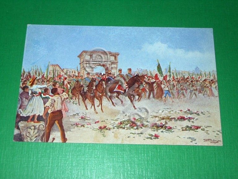 Militaria WWI - Cartolina Augurale di Vittoria 1916 | Immagine Gallery 2