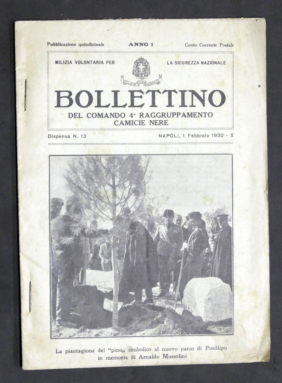 Milizia Volontaria Sicurezza Nazionale - Bollettino Camicie Nere N. 13 …
