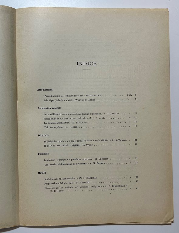 Ministero dell'Aeronautica - Notiziario Tecnico N. 2 - Febbraio 1926