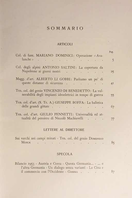 Ministero della Difesa - Esercito - Rivista Militare - Gennaio …