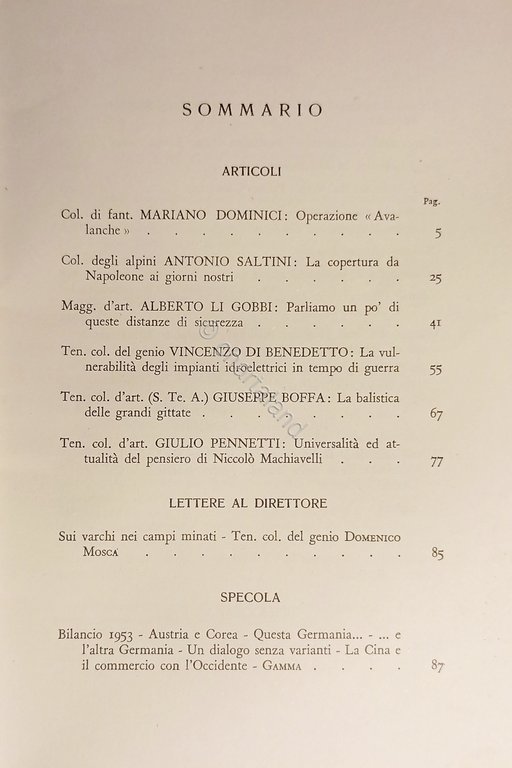 Ministero della Difesa - Esercito - Rivista Militare - Gennaio …