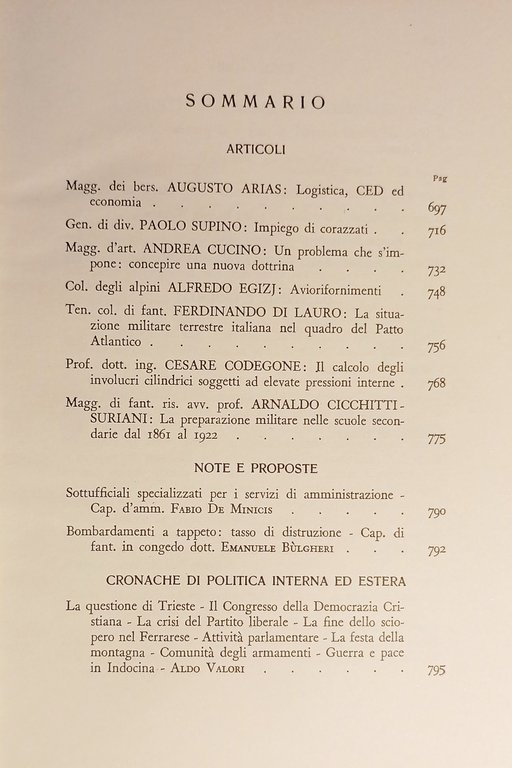 Ministero della Difesa - Esercito - Rivista Militare - Luglio-Agosto …