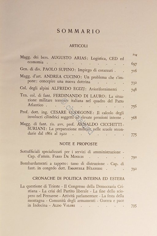 Ministero della Difesa - Esercito - Rivista Militare - Luglio-Agosto …