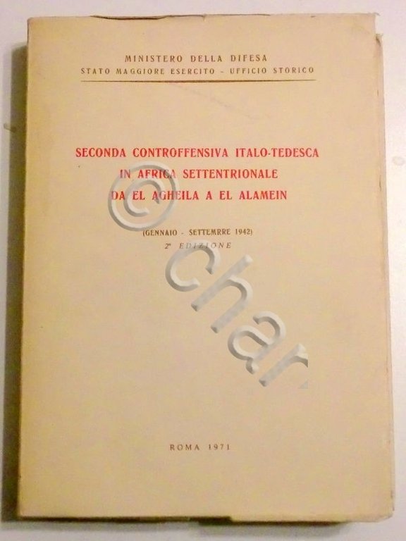 Ministero della difesa - Seconda Controffensiva Italo-Tedesca Africa - 1971