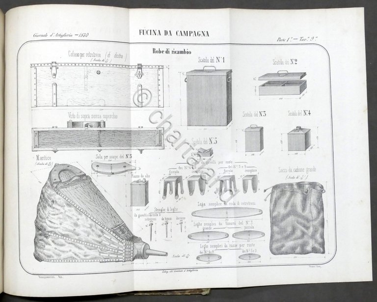 Ministero della Guerra - Giornale d'Artiglieria - Annata 1870