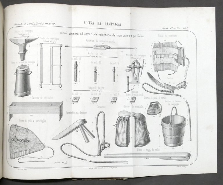 Ministero della Guerra - Giornale d'Artiglieria - Annata 1870
