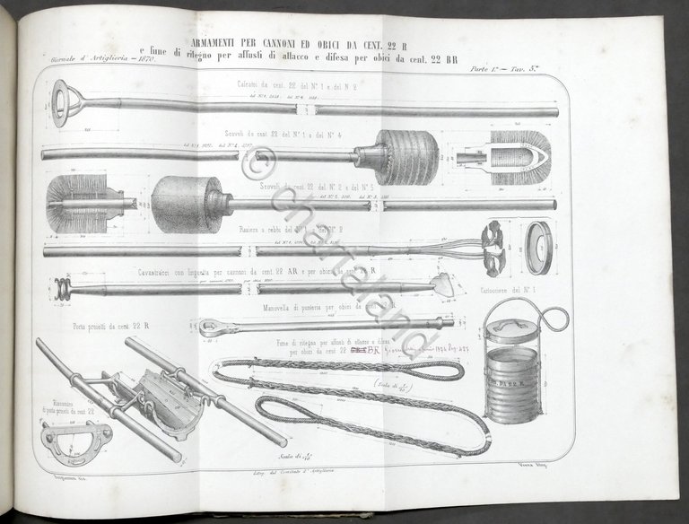 Ministero della Guerra - Giornale d'Artiglieria - Annata 1870