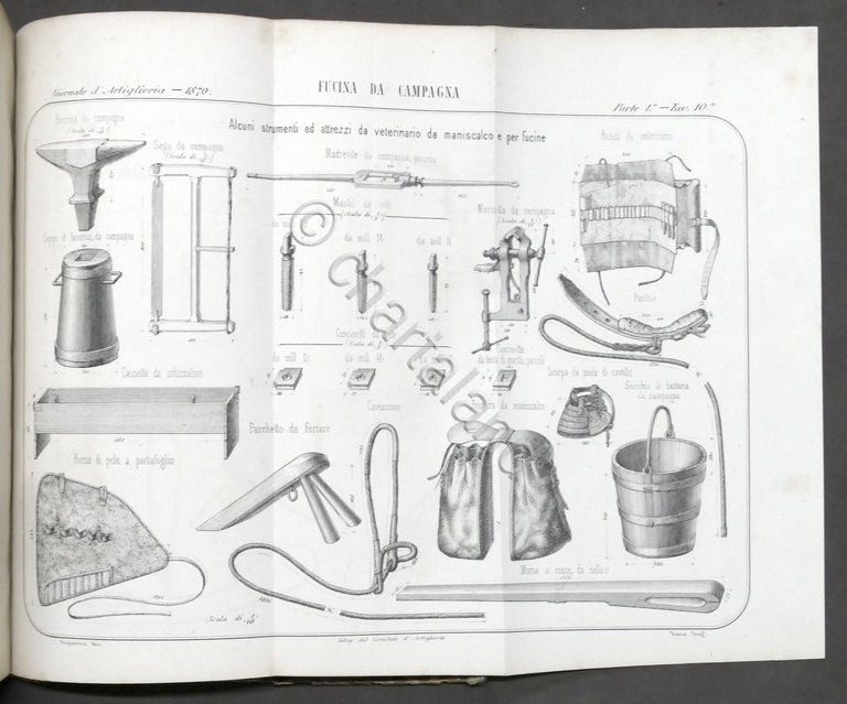 Ministero della Guerra - Giornale d'Artiglieria - Annata 1870