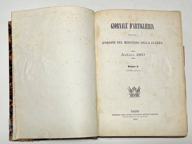 Ministero della Guerra - Giornale di Artiglieria e Genio - …