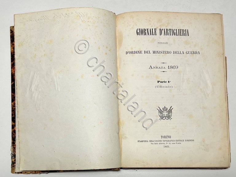 Ministero della Guerra - Giornale di Artiglieria e Genio - …