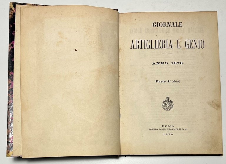 Ministero della Guerra - Giornale di Artiglieria e Genio - …