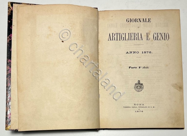 Ministero della Guerra - Giornale di Artiglieria e Genio - …