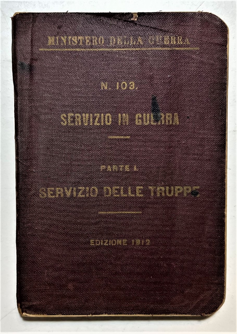 Ministero della Guerra - Servizio in Guerra: Parte I: Servizio …