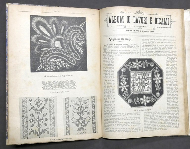 Moda - Album di Lavori e Ricami - Anno Completo …