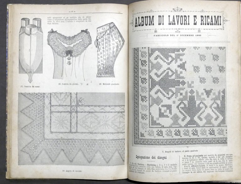 Moda - Album di Lavori e Ricami - Anno Completo …