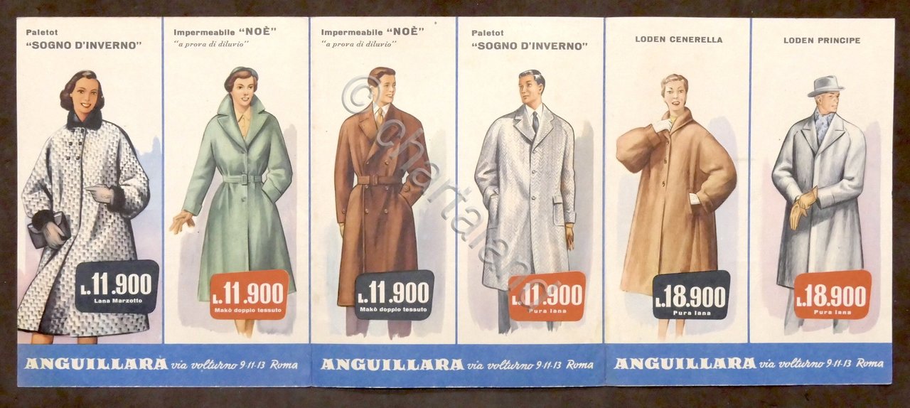 Moda - Brochure abbigliamento Anguillara - Roma - Impermeabili Loden …