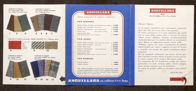 Moda - Brochure abbigliamento Anguillara - Roma - Impermeabili Loden …