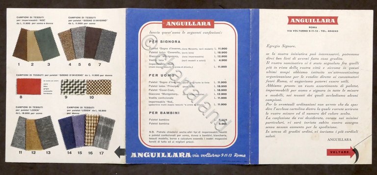 Moda - Brochure abbigliamento Anguillara - Roma - Impermeabili Loden …