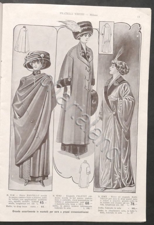 Moda - F.lli Vecchi - Milano - Catalogo novità autunno …