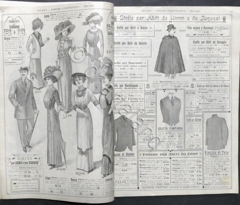 Moda - Unione Cooperativa - Milano - Catalogo primavera / …