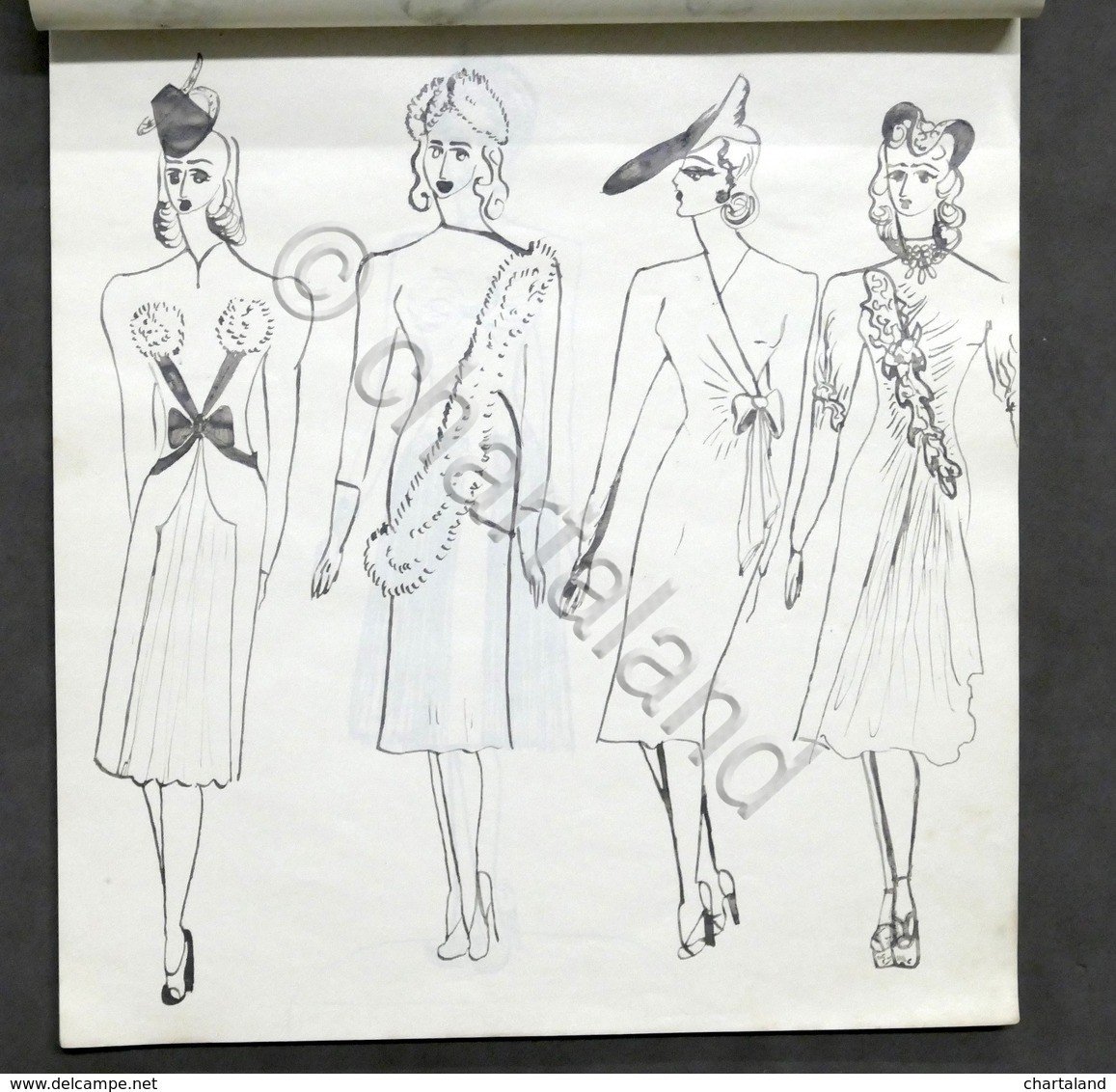 Moda femminile - Album figurini - Modelli - Disegni originali …