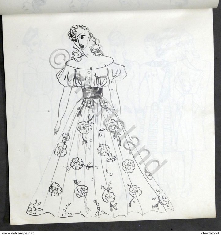 Moda femminile - Album figurini - Modelli - Disegni originali …