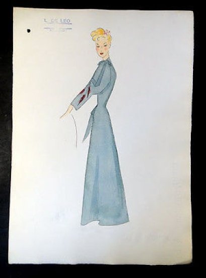 Moda Stlista Figurino L. De Leo Milano anni '60 ca. …