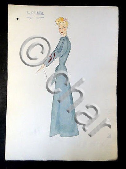 Moda Stlista Figurino L. De Leo Milano anni '60 ca. …