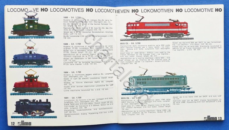 Modellismo Ferroviario - Catalogo Lima HO - 1970 - 1971 | Immagine Gallery 4