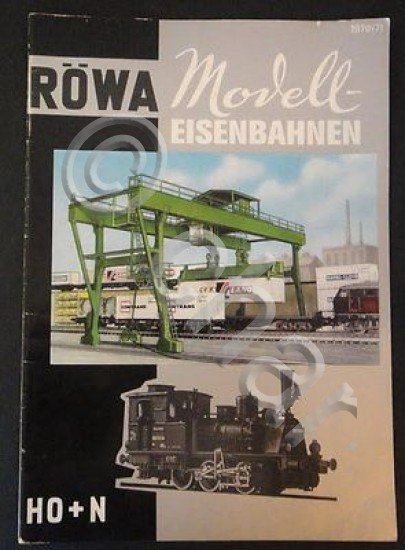 Modellismo Ferroviario - Catalogo Rowa Modell Eisenbahnen HO - 1970/71