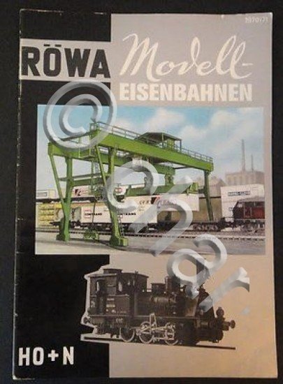 Modellismo Ferroviario - Catalogo Rowa Modell Eisenbahnen HO - 1970/71