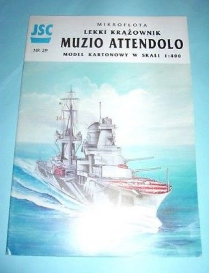 Modellismo Navale - Muzio Attendolo Model Kartonowy - ed. 1995