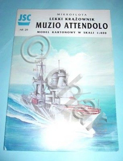 Modellismo Navale - Muzio Attendolo Model Kartonowy - ed. 1995