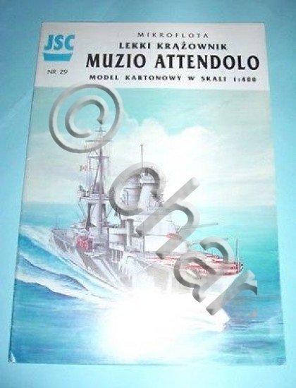 Modellismo Navale - Muzio Attendolo Model Kartonowy - ed. 1995