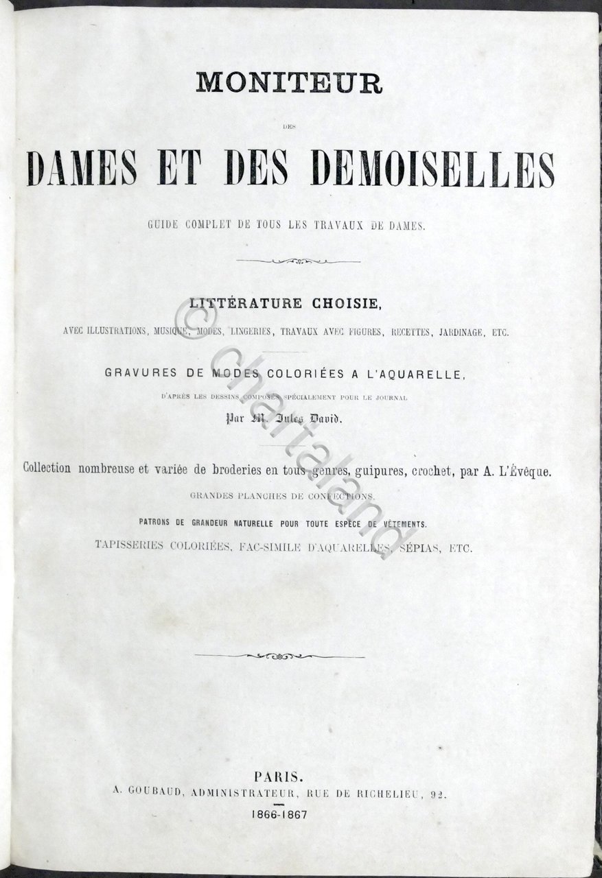 Moniteur des Dames et des Demoiselles - Guide travaux de …