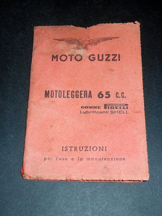 Moto Guzzi - Istruzioni uso e manutenzione MOTOLEGGERA 65 C.C. …