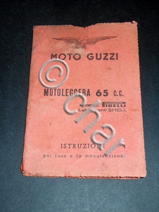 Moto Guzzi - Istruzioni uso e manutenzione MOTOLEGGERA 65 C.C. …