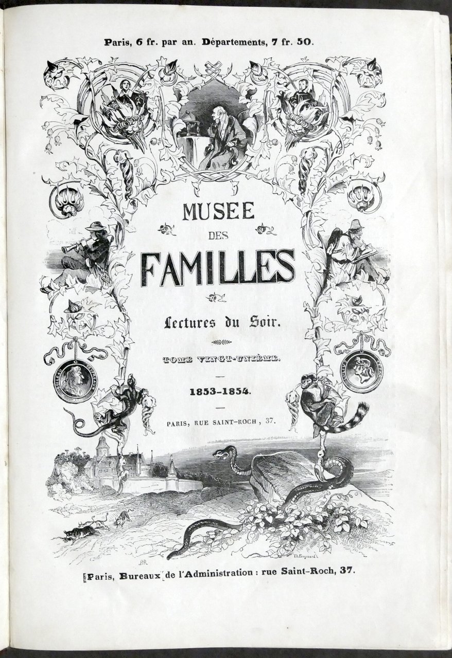 Musée des Familles - Lectures du Soir - anni 1853-1854 …