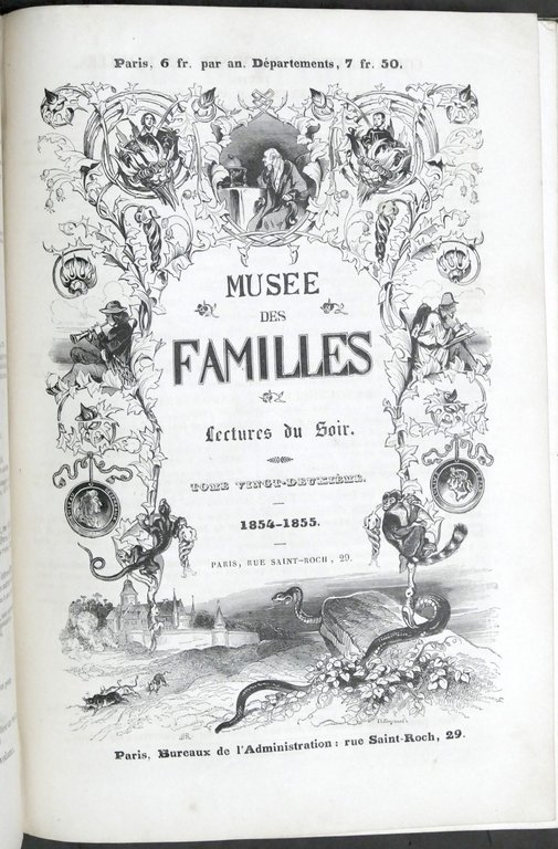 Musée des Familles - Lectures du Soir - anni 1853-1854 …