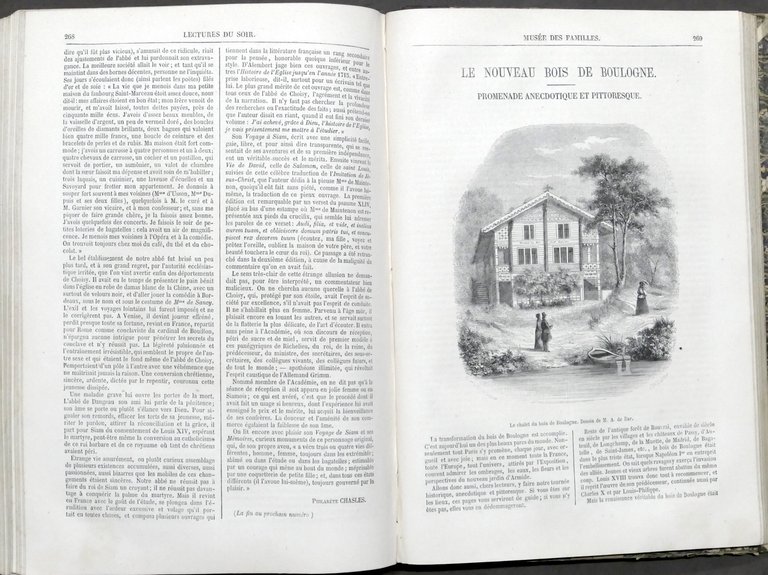 Musée des Familles - Lectures du Soir - anni 1853-1854 …