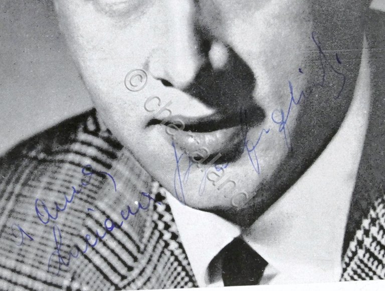 Musica - Autografo cantante Luciano Bonfiglioli su cartolina Columbia - …