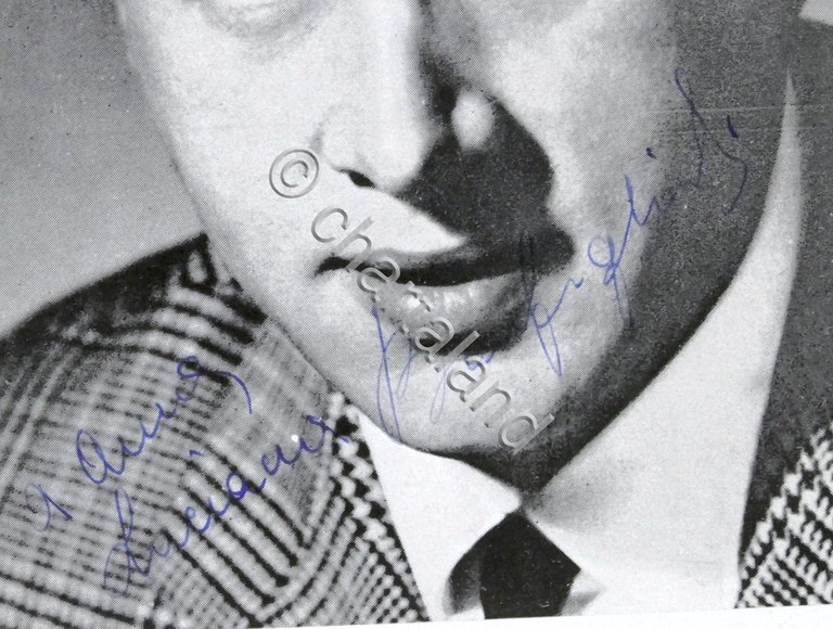 Musica - Autografo cantante Luciano Bonfiglioli su cartolina Columbia - …