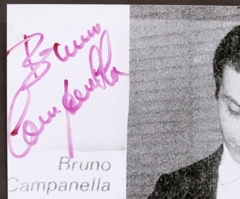 Musica - Autografo del direttore d'orchestra Bruno Campanella - anni …