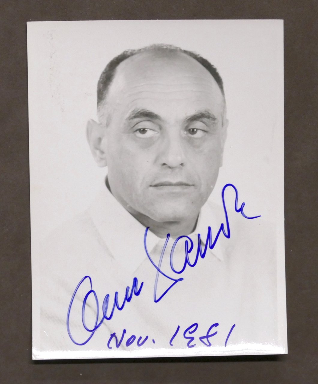 Musica - Autografo del direttore d'orchestra Oskar Danon - 1981