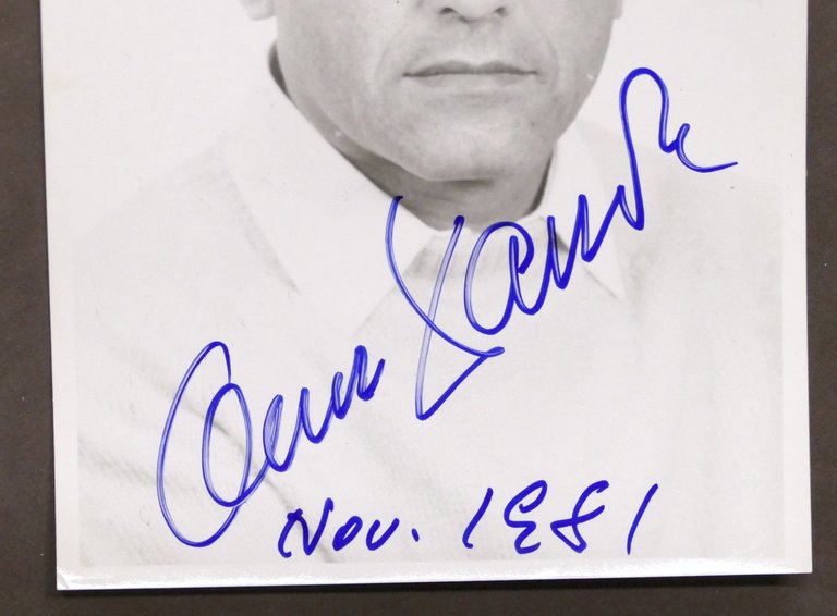 Musica - Autografo del direttore d'orchestra Oskar Danon - 1981