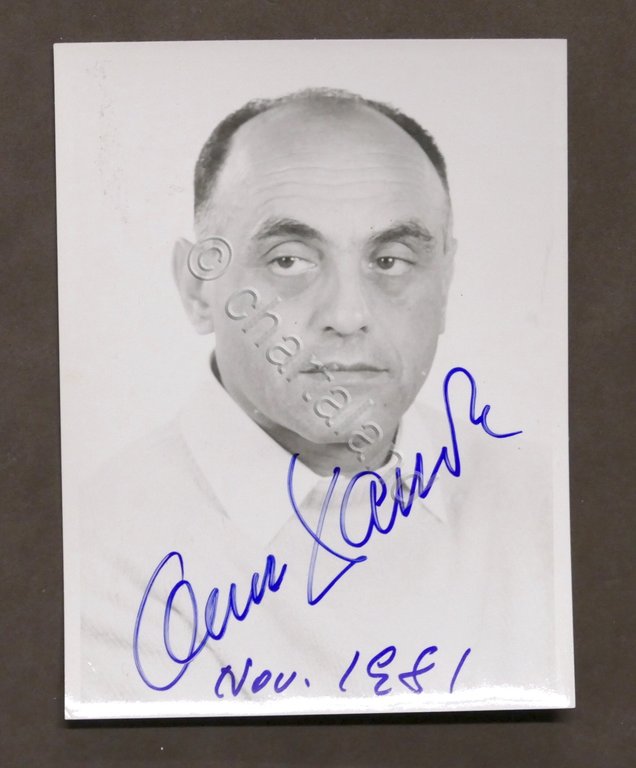 Musica - Autografo del direttore d'orchestra Oskar Danon - 1981