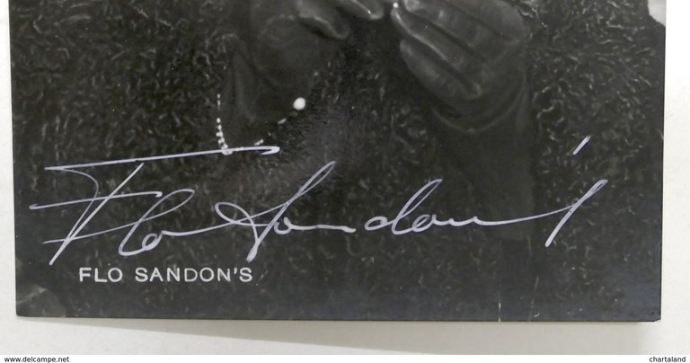 Musica - Autografo della cantante Flo Sandon's - anni '50