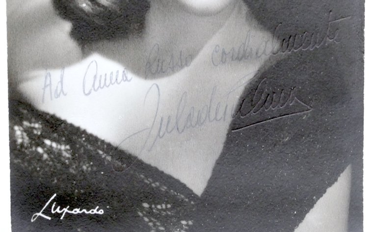 Musica - Autografo della cantante Jula de Palma - anni …