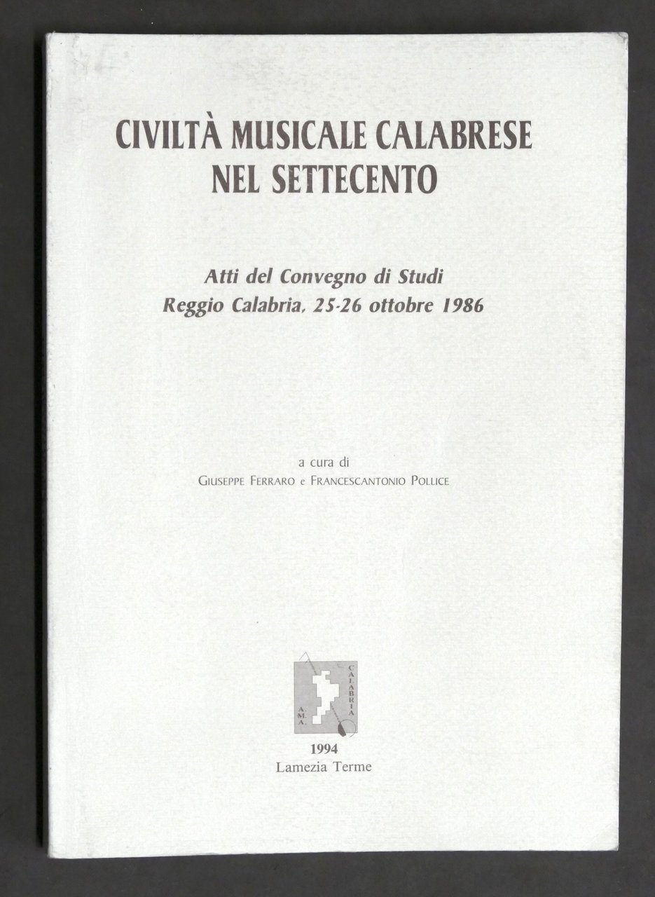 Musica - G. Ferraro - Civiltà musicale calabrese nel Settecento … | Immagine principale